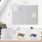 MaxGear Large Cork Board for Wall 48" x 36" Light Gray Bulletin Board, 12 Pack - Image 5