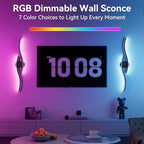 hunhun Battery Operated Wall Sconces Set of Two, Wireless Wall Sconce - Image 2
