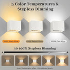 Rechargeable Motion Sensor Wall Light Indoor Set of 2, 6000mAh Cordless Battery - Image 3