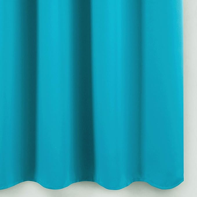 LEMOMO Teal Blackout Curtains 34 x 63 Inch Length/Set of 2 Curtain - Image 9