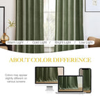 NICETOWN Sage Green Curtains 96 inches Long 2 Panels, Farmhouse and Sleek - Image 3