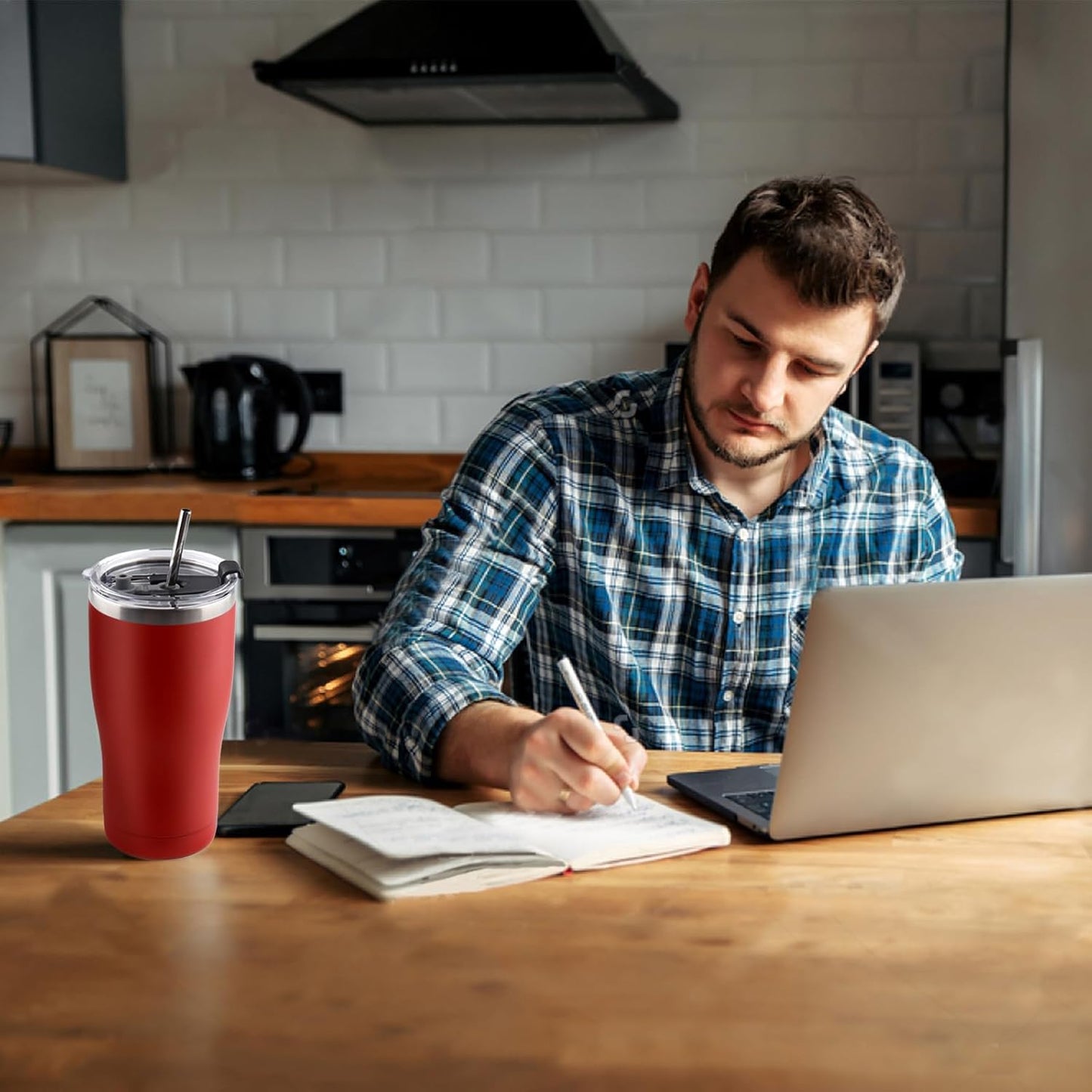 12 Pack 20oz Stainless Steel Tumblers Bulk Reusable Travel Mugs with Lid, Double Wall Powder Coated Coffe Cup for Home, Office, Outdoor Suitable for Vehicle Cup Holders