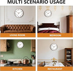 Woodgrain Wall Clock–Silent Non-Ticking Wall Clocks Battery Operated 8 Inch - Image 8