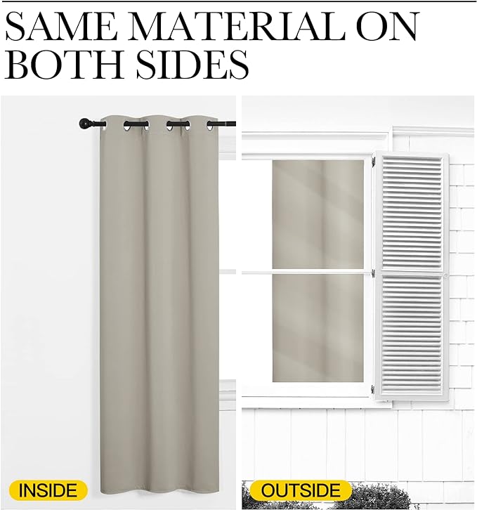 NICETOWN Kitchen Curtains for Decoration, Thermal Insulated Grommet Room - Image 6