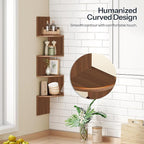 HOOBRO Corner Shelf Wall-Mounted, 4-Tier Corner Bookshelves - Image 6