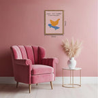 Framed Off to Commit Tomfoolery Wall Art, Vintage Fun Chicken Canvas Print - Image 3
