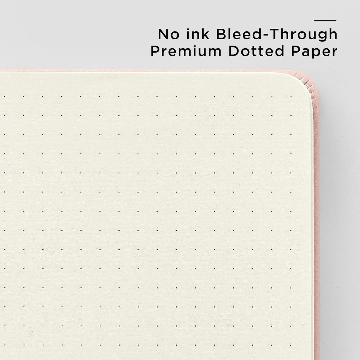 &And Per Se Dotted Journal Notebook, A5 Hardcover Bullet Dotted Journal, 160 Pages 100 gsm Thick Dotted Paper, 3 Sheets of Stickers Included - 5.7'' x 8''（Violet）