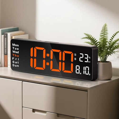16" Large Digital Wall Clock by Brauthon