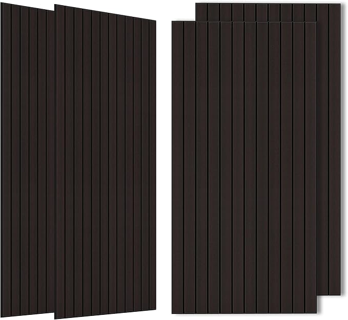 Wood Veneer Acoustic Panels, 4 Pack 47.2”x23.6” Sound Panels, Decorative Large by AUTORIFIC