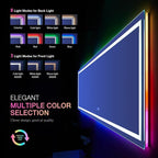 LOAAO 84X32 Inch RGB LED Bathroom Mirror - Image 3