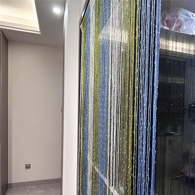 ave split Decorative Door String Curtain Wall Panel Fringe Window Room Blind - Image 5