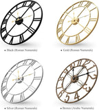 Cuspin Large Wall Clock for Living Room Decor, 30 Inch Gold Wall Clock - Image 7