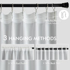MIULEE Back Tab Light Blocking Curtains 120 Inch Long 2 Panels Set - Image 3