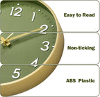 Mosewa Wall Clock 14 Inch, Battery Operated Non-Ticking Modern Analog Clock - Image 6