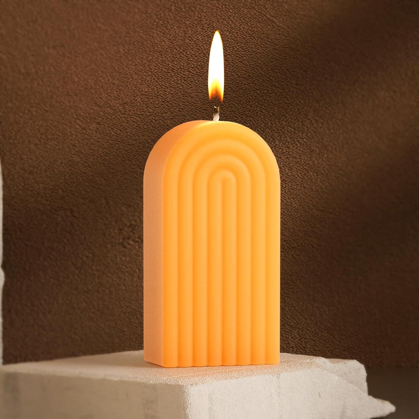 3 Pack Deep Resin Mold Arch Rectangle Door Candle Silicone 3D Animal Candle Making Molds