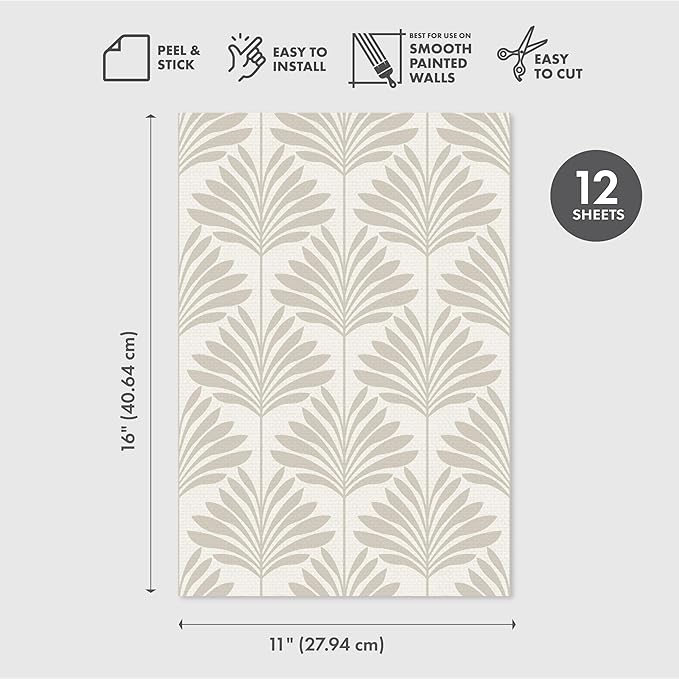 Main Street Peel and Stick Wallpaper Eco-Friendly Sheets 12 Pack, 11 X 16 Inch - Image 6