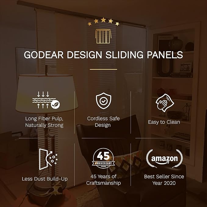GoDear Design Adjustable Vertical Blinds, Sliding Door Blinds, Window Blinds & - Image 6