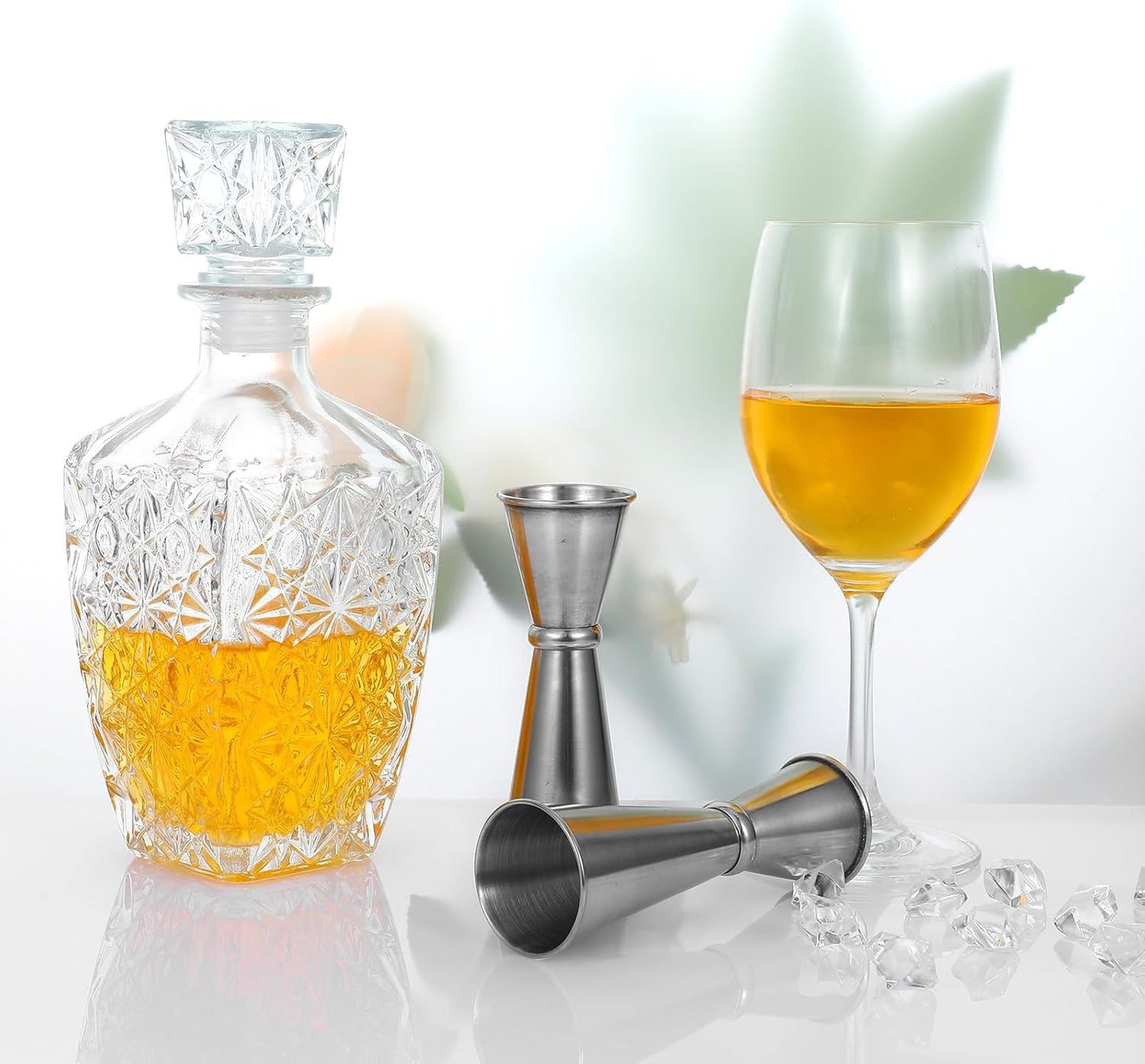 9 Pieces Jigger for Bartending Cocktail Jigger 2 oz 1 oz, 304 Stainless Steel Shot Glass Measuring Cup Shot Measure Jigger Double Jigger for Bartender Bar Supplies