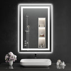 26"x38" LED Bathroom Mirror by WISSMILESHOME