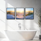 Black Framed Beach Wall Art Set - Image 5
