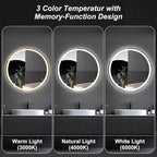Sweetcrispy 36 Inch Round LED Bathroom Mirror - Image 5