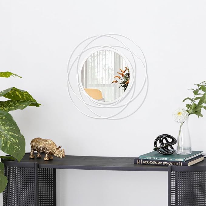 Mirrors Wall Decor Iron Frame Round Art Wall Mirrors Home Decoration Hanging - Image 2
