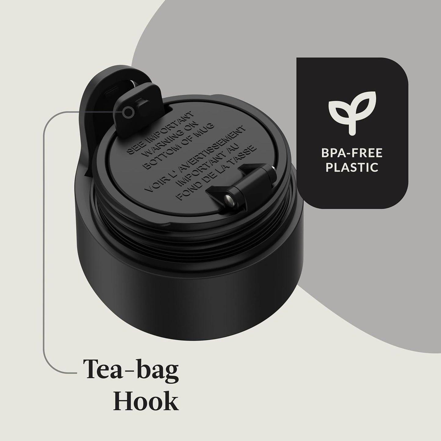 Contigo AUTOSEAL West Loop Vacuum-Insulated Stainless Steel Travel Mug with Easy-Clean Lid, 12oz, Salt Frosted Pearl