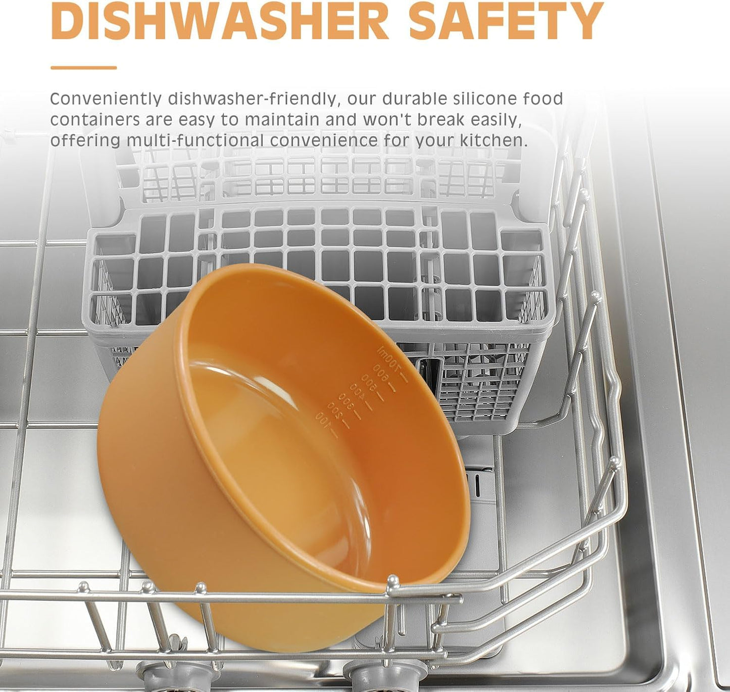 XU&PEIQI 24oz Silicone Lunch Box, Round Small Salad Bowl with Lid, Airtight Food Container for Meal Prep, Leftovers, Soup & Stew Storage. Microwave, Fridge, Dishwasher Safe. BPA-Free.(Ocean blue)