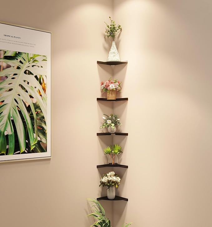 Corner Shelf, 3.0mm Aluminum Alloy Corner Shelf wall Mounted, - Image 7