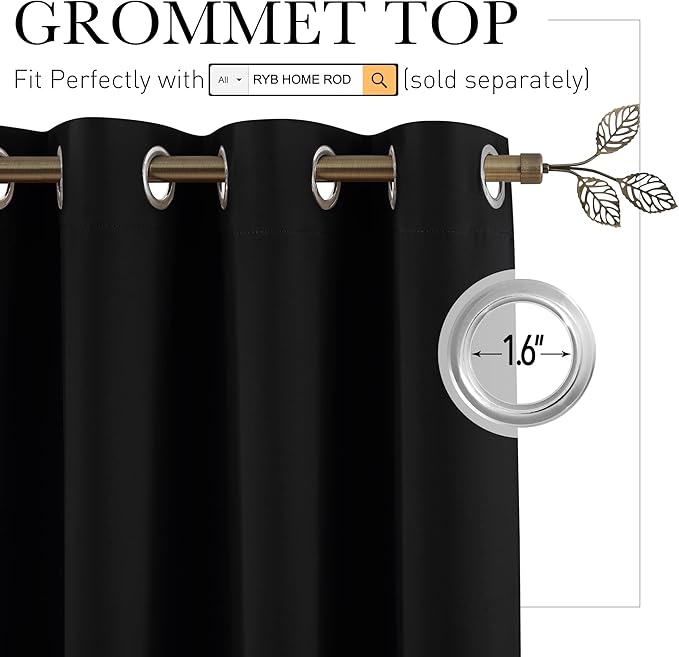 RYB HOME Extra Wide Curtain - Image 2