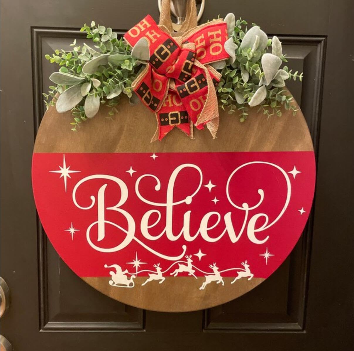 Large Christmas Stencils 12” Christmas Stencil for Painting on Wood Holiday Stencils for Crafts Reusable Merry Christmas Drawing Templates for Door Hanger Porch Wreath Doormat Decor