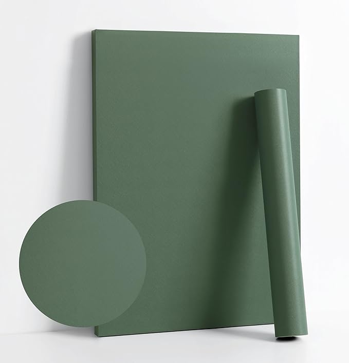 Dimoon 590''x23.6'' Green Peel and Stick Wallpaper Contact Paper Modern Self by DIYYOURMOON