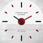 Presentime & Co Large Frameless DIY Wall Clock - Image 7