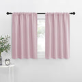 NICETOWN Kitchen Curtains, Baby Pink, Short Blackout Curtains & Drapes by NICETOWN