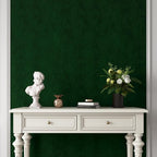 Yenhome 24"X393" Green Velvet Wallpaper Stick and Peel Vintage Green Wallpaper - Image 5