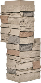 Desert Yellow Faux Stone Outside Corner Panels 23.6" Combined Interlocking - Image 3