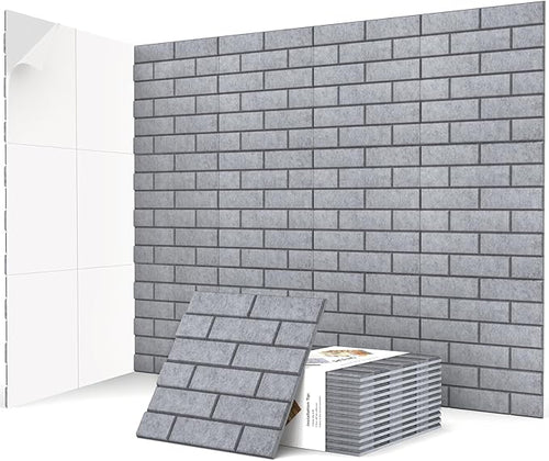 12Pack Acoustic Wall Panels, High Density Decorative Acoustic Foam Sound by ArtVivid