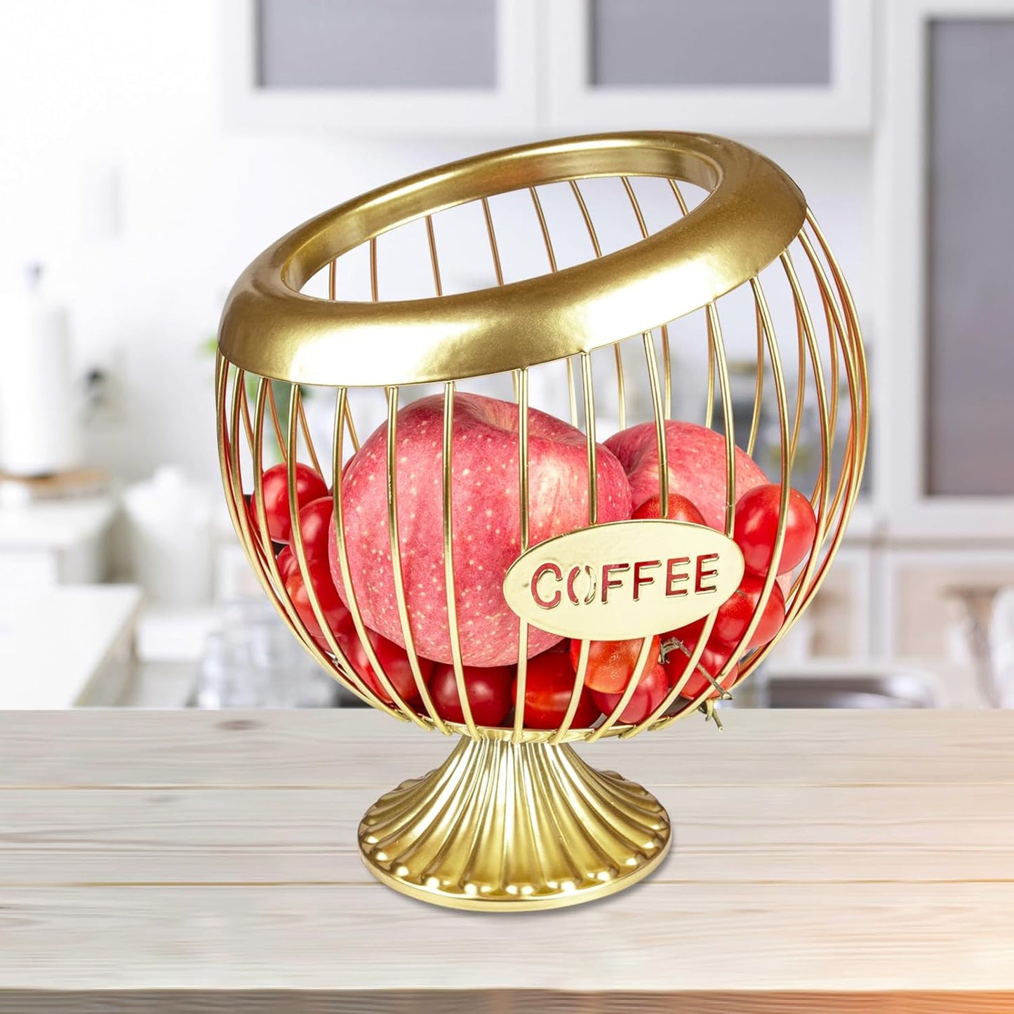 Stainless Steel Sphere Cup Coffee Basket pods holder Sturdy for Home or Office Kitchen Counter Organizer Espresso Capsule (Black)