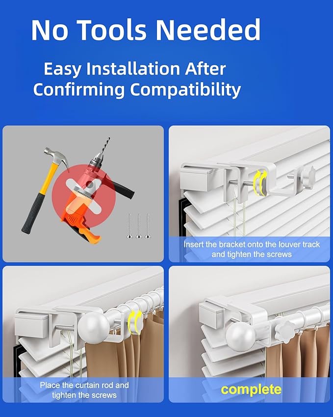 Over-Blinds Curtain Rod Brackets - Image 6
