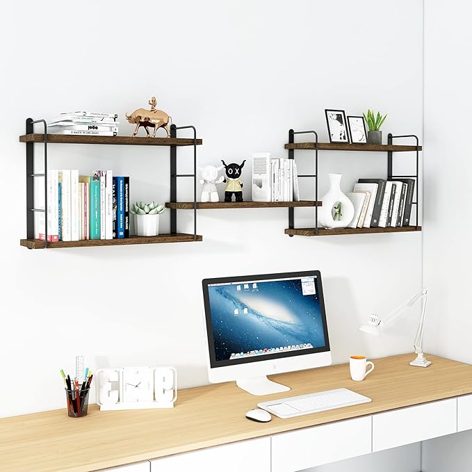 MXCSE Wall Shelves, Wall Mounted Bookshelves, DIY Floating Shelves - Image 4