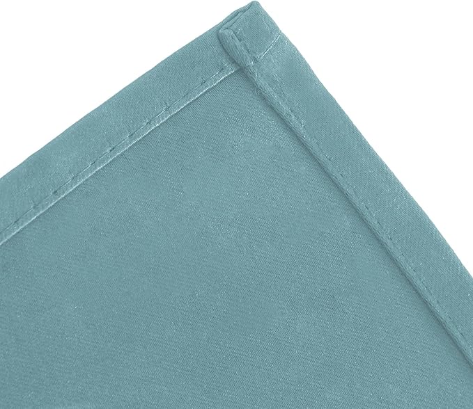 LEMOMO Blackout Curtains 66 x 72 Inch Long Stone Blue Curtains Set of 2 Panels - Image 7