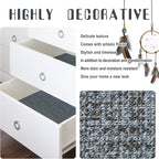 Amiya Grasscloth Wallpaper Blue Peel and Stick Faux Fabric Linen Contact Paper - Image 4