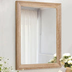AAZZKANG Rustic Mirrors for Wall Rectangle Wooden Frame Hanging Mirror for by AAZZKANG