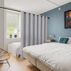 ChrisDowa Room Divider Curtain 96 Inches Long, Wide Blackout Sliding Door - Image 2
