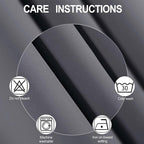LEMOMO Blackout Curtains 66 x 72 Inch Long Grey Curtains Set of 2 Panels Room - Image 4
