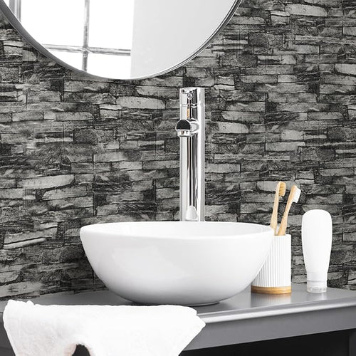 10PCS 3D Wall Panels Peel and Stick Foam, Self-Adhesive Decorative 3D Brick - Image 2