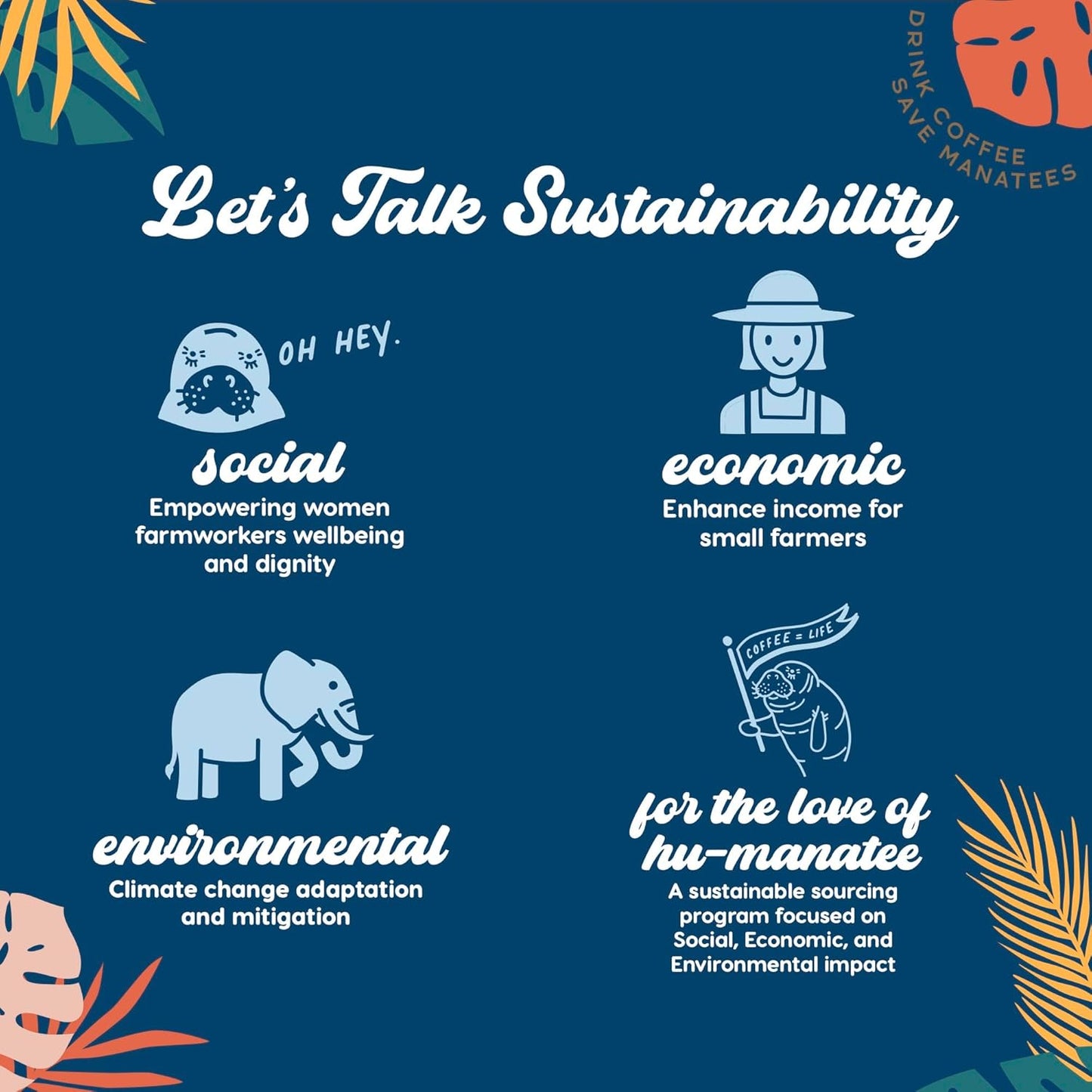 Manatee Gourmet Coffee, Espresso Bean, Dark Roast Whole Bean 2 lb.