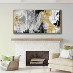 YJYart Abstract Wall Art Office Decor Gold Wall Decor - Image 5