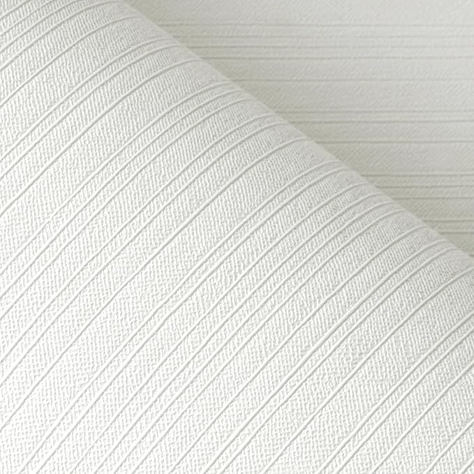 FunStick Off White Grasscloth Peel and Stick Wallpaper Textured Grass Cloth by FunStick