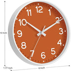 Roymnie Wall Clock 10 Inch Silent Wall Clocks Battery Operated-Modern Non - Image 3
